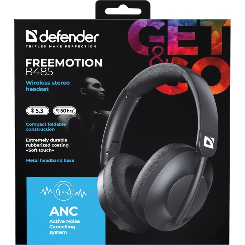 Наушники Defender FreeMotion B485 Black (63485)