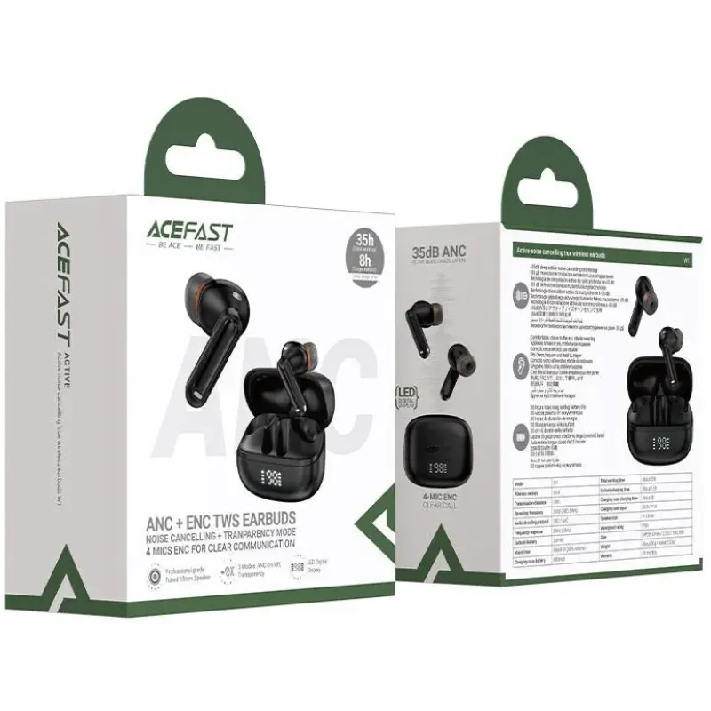 Наушники Acefast W1 Black (6974316283614)