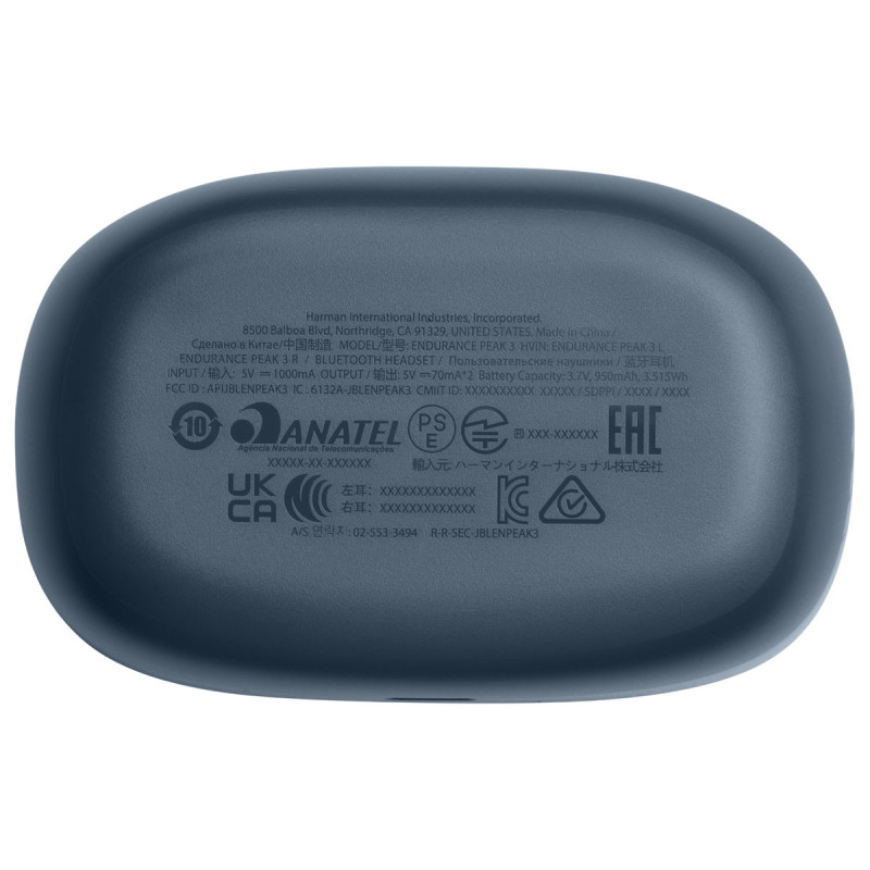 Навушники JBL Endurance Peak 3 Blue (JBLENDURPEAK3BLU)