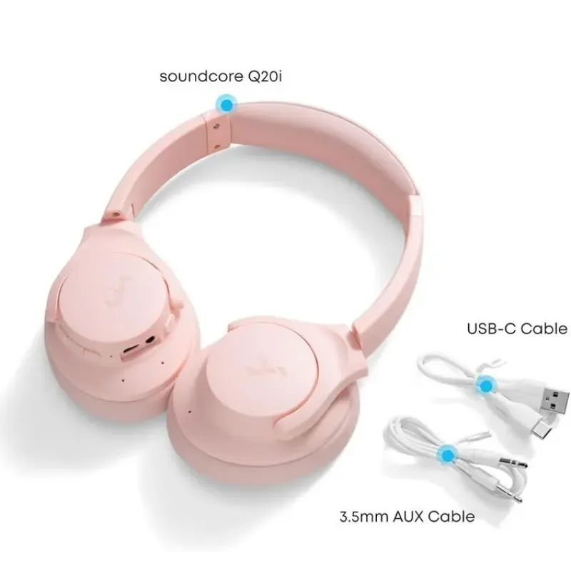 Наушники Anker SoundCore Q20i Pink A3004G52