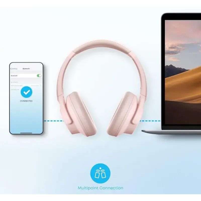 Наушники Anker SoundCore Q20i Pink A3004G52