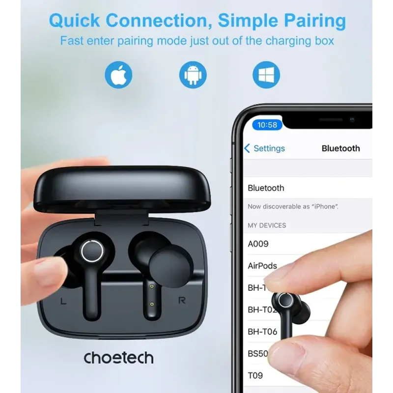 Наушники Choetech BH-T06 Black