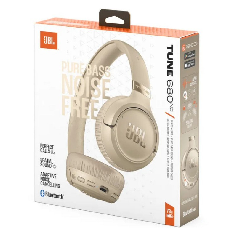Навушники JBL Tune 680NC Beige (JBLT680NCBEG)