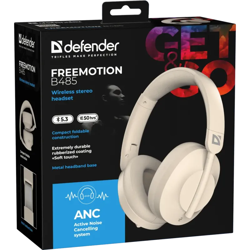 Наушники Defender FreeMotion B485 Beige (63486)