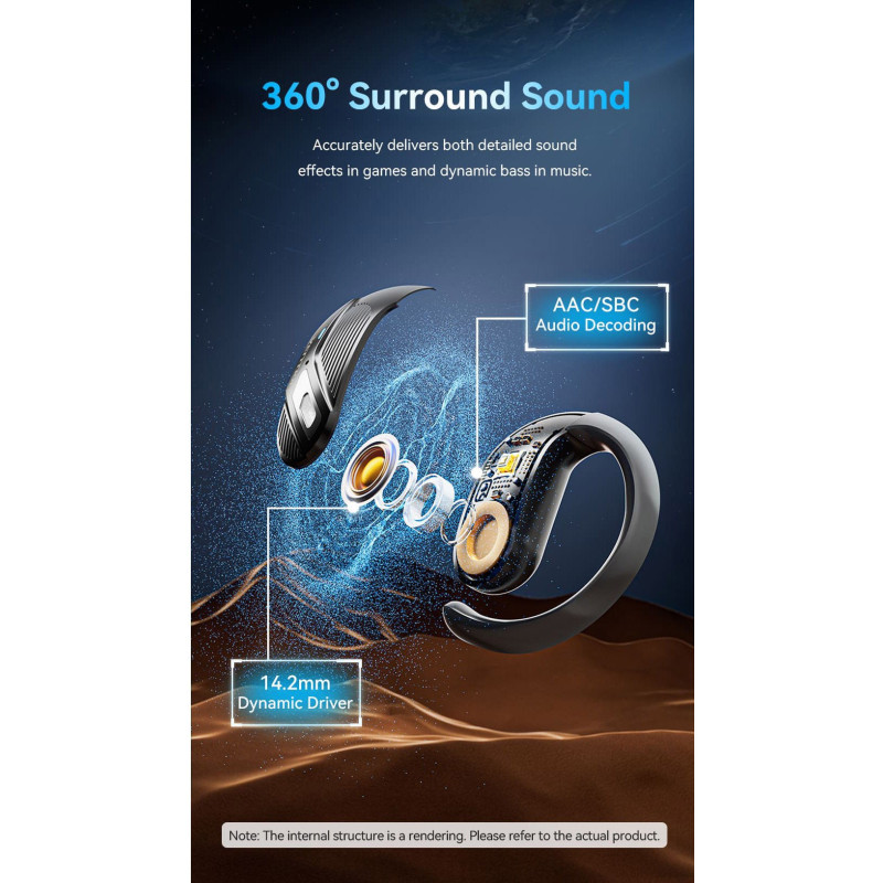 Наушники Vention OpenBeat O12 Black (NBUB0)