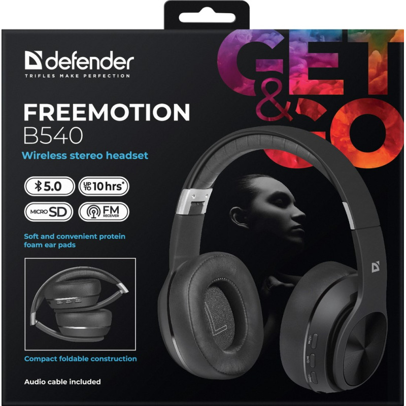 Наушники Defender FreeMotion B540 Black (63540)