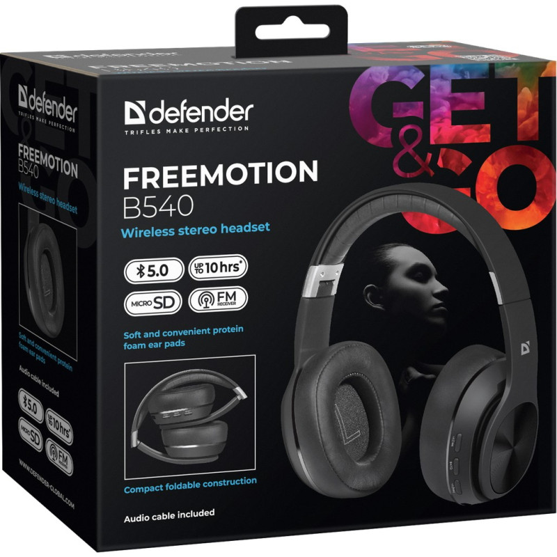 Наушники Defender FreeMotion B540 Black (63540)