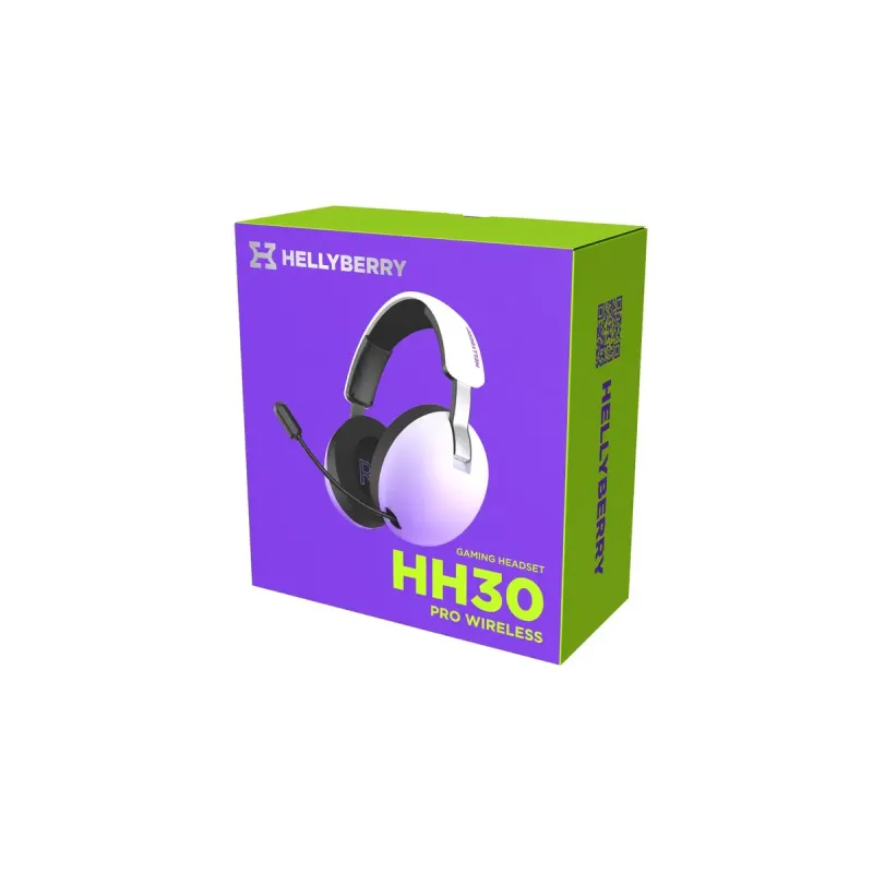 Компьютерная гарнитура Hator Hellyberry HH30 Pro Wireless White/Violet (HH30_PRO_wireless_WV)