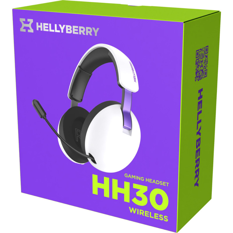 Комп'ютерна гарнітура Hator Hellyberry HH30 Wireless White/Violet (HH30_wireless_WV)