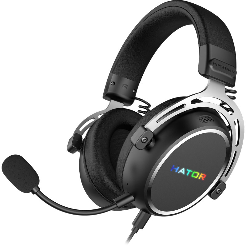 Комп'ютерна гарнітура HATOR HYPERGANG 3 Hi-Res Black (ESH50)