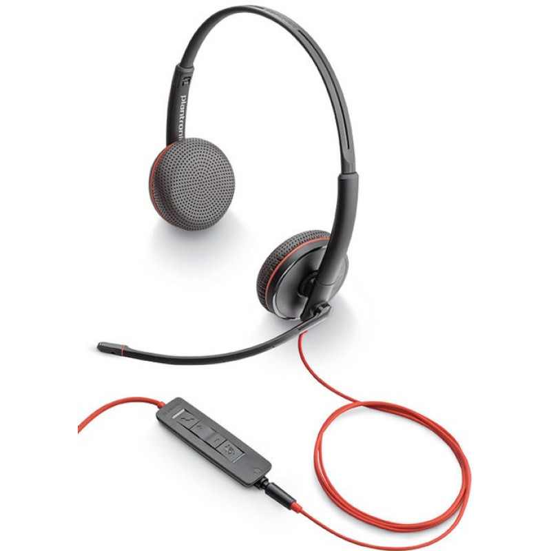 Комп'ютерна гарнітура POLY BlackWire C3225 USB-C HS Stereo Black (8X229A6)