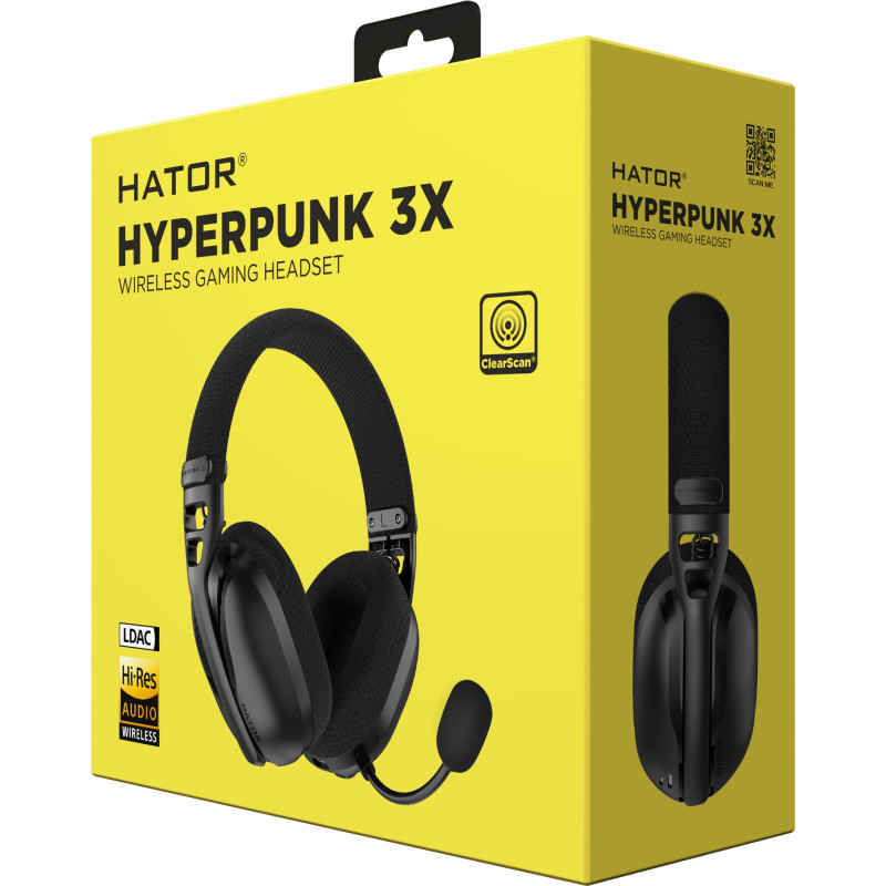 Компьютерная гарнитура Hator Hyperpunk 3X Wireless Black (ESH14)