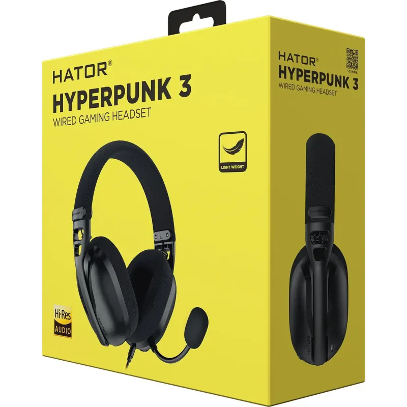 Компьютерная гарнитура HATOR Hyperpunk 3 Hi-Res Black (ESH01)