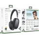 Компьютерная гарнитура Acefast H13, Bluetooth+3,5мм Black (6974316285878)