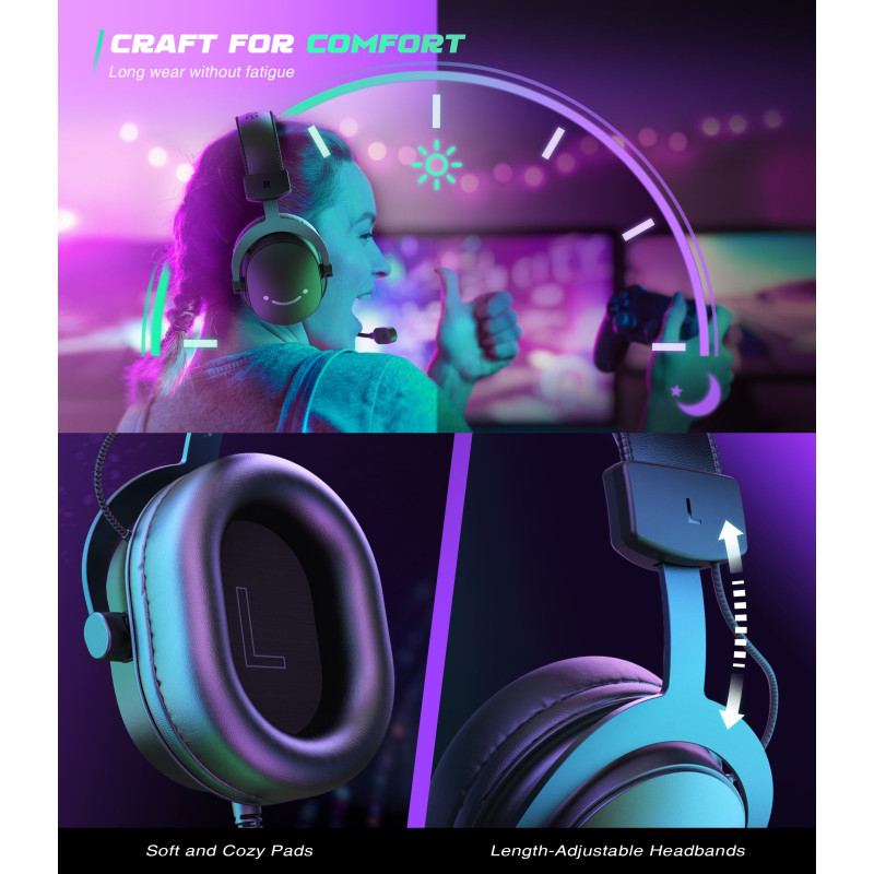 Компьютерная гарнитура Fifine H9P Pink