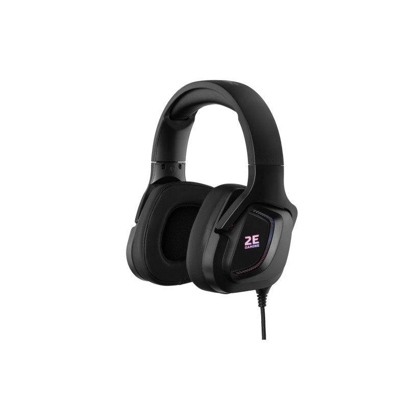 Комп'ютерна гарнітура 2E HG340 RGB USB 7.1 Black (2E-HG340BK-7.1)