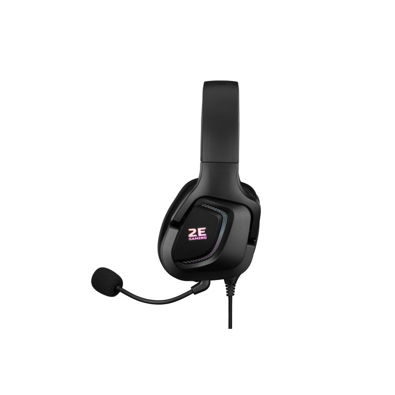 Комп'ютерна гарнітура 2E HG340 RGB USB 7.1 Black (2E-HG340BK-7.1)