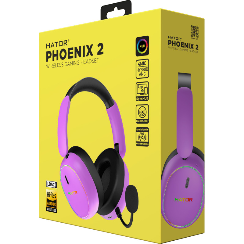 HATOR Phoenix 2 Wireless Cyber Violet (ESH42)