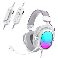 Комп'ютерна гарнітура Fifine H16W RGB White