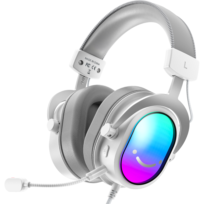 Комп'ютерна гарнітура Fifine H16W RGB White