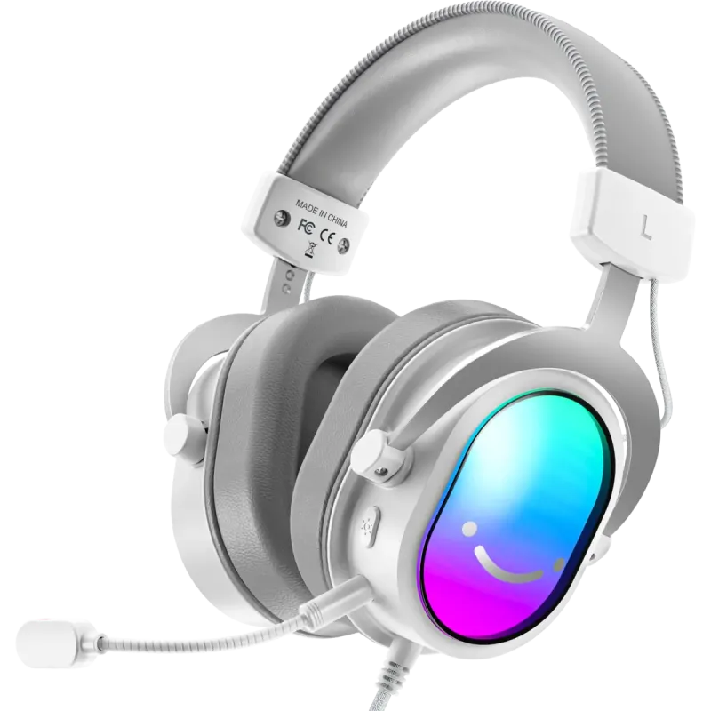 Комп'ютерна гарнітура Fifine H16W RGB White