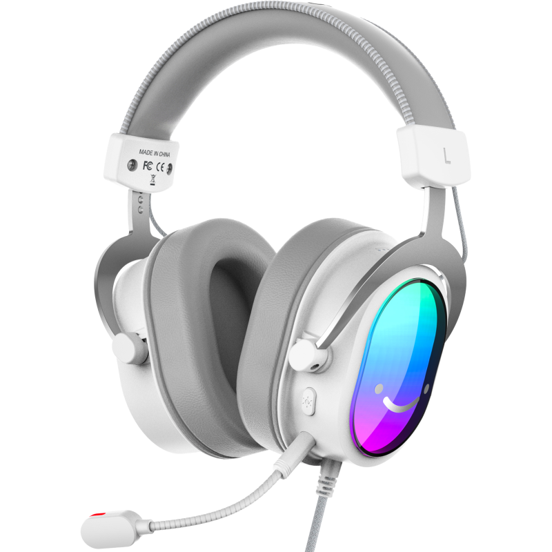Комп'ютерна гарнітура Fifine H16W RGB White