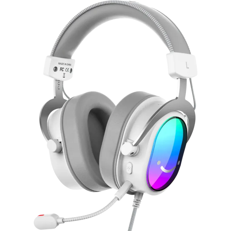 Комп'ютерна гарнітура Fifine H16W RGB White