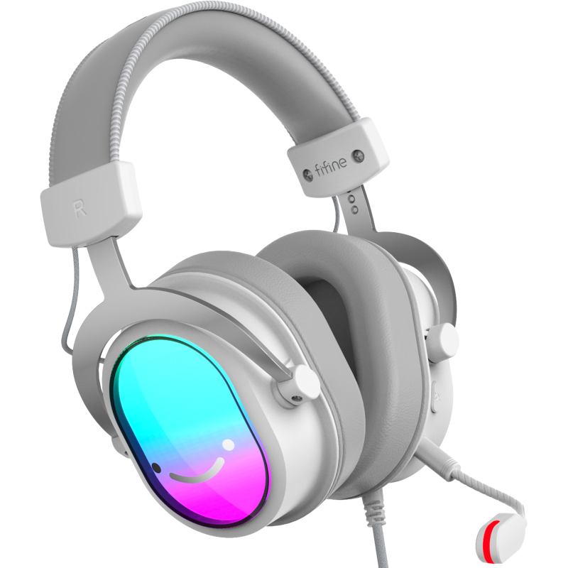 Комп'ютерна гарнітура Fifine H16W RGB White