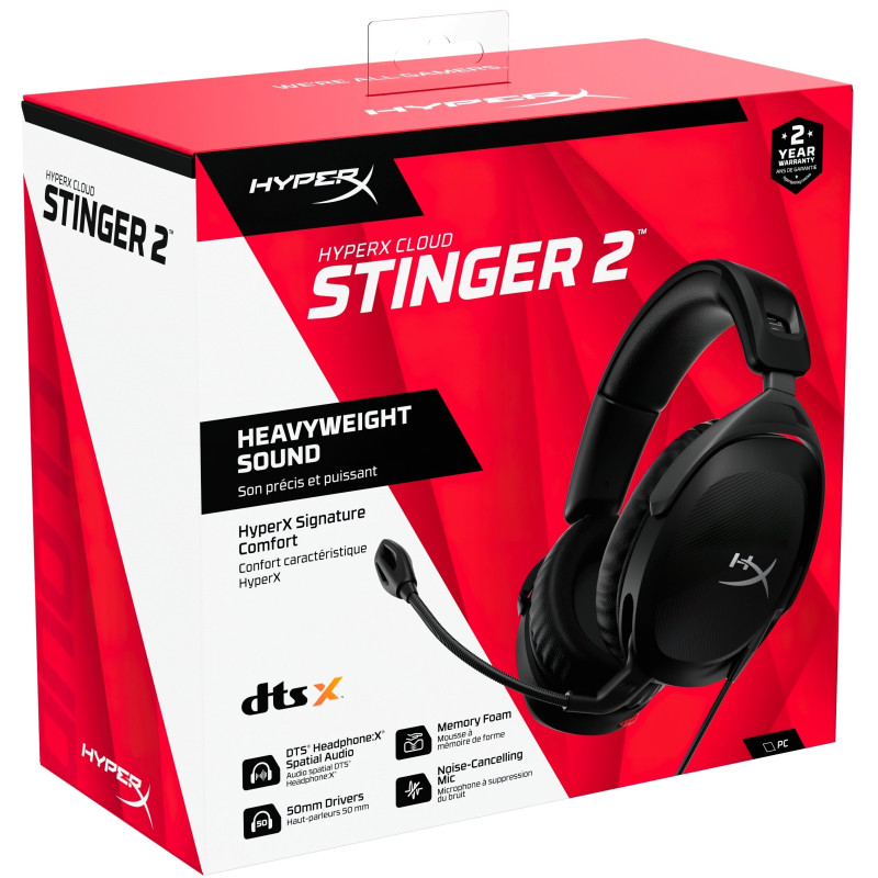 Компьютерная гарнитура HyperX Cloud Stinger 2 Wired Black (519T1AA)