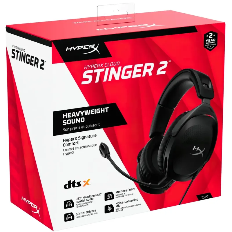 Комп'ютерна гарнітура HyperX Cloud Stinger 2 Wired Black (519T1AA)