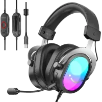 Комп'ютерна гарнітура Fifine H16 RGB Black