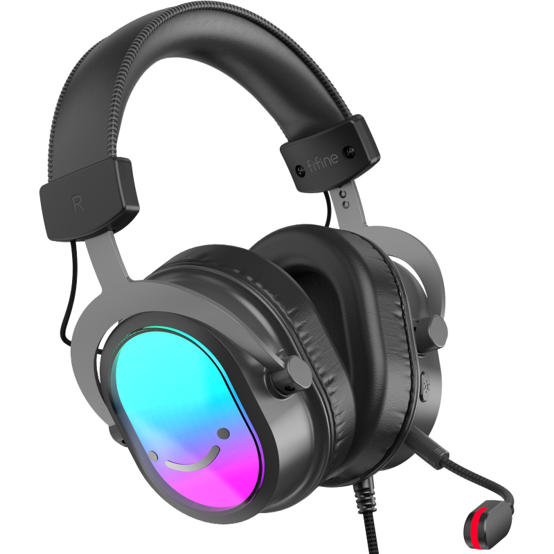 Комп'ютерна гарнітура Fifine H16 RGB Black