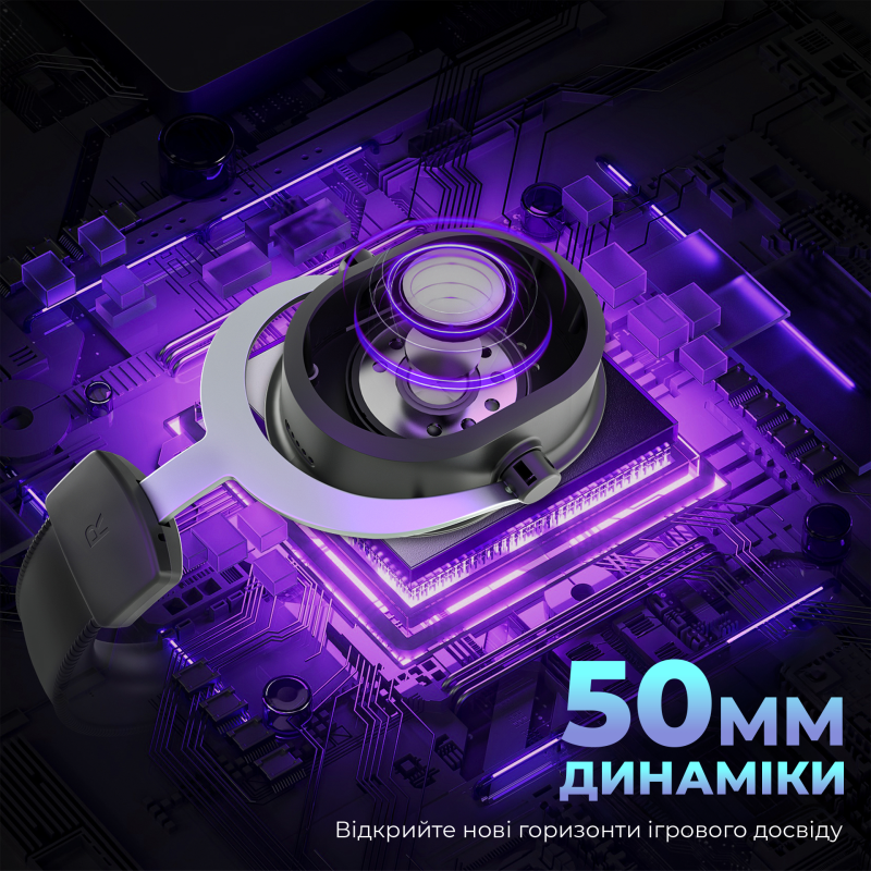 Комп'ютерна гарнітура Fifine H16 RGB Black