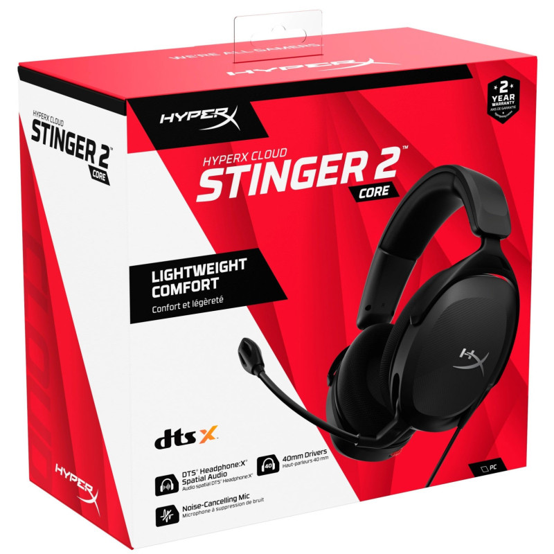 Компьютерная гарнитура HyperX Cloud Stinger 2 Core Wired Black (683L9AA)