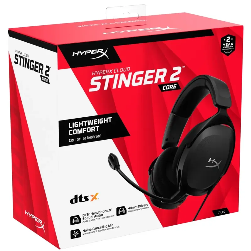 Комп'ютерна гарнітура HyperX Cloud Stinger 2 Core Wired Black (683L9AA)