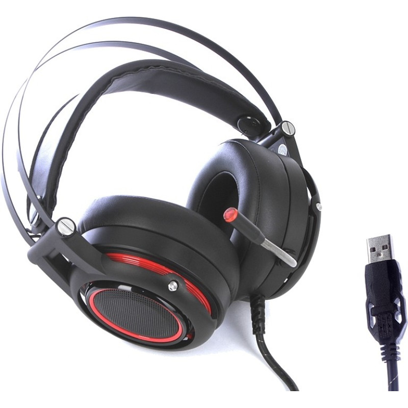 Комп'ютерна гарнітура Motospeed H18 Black red (mth18)