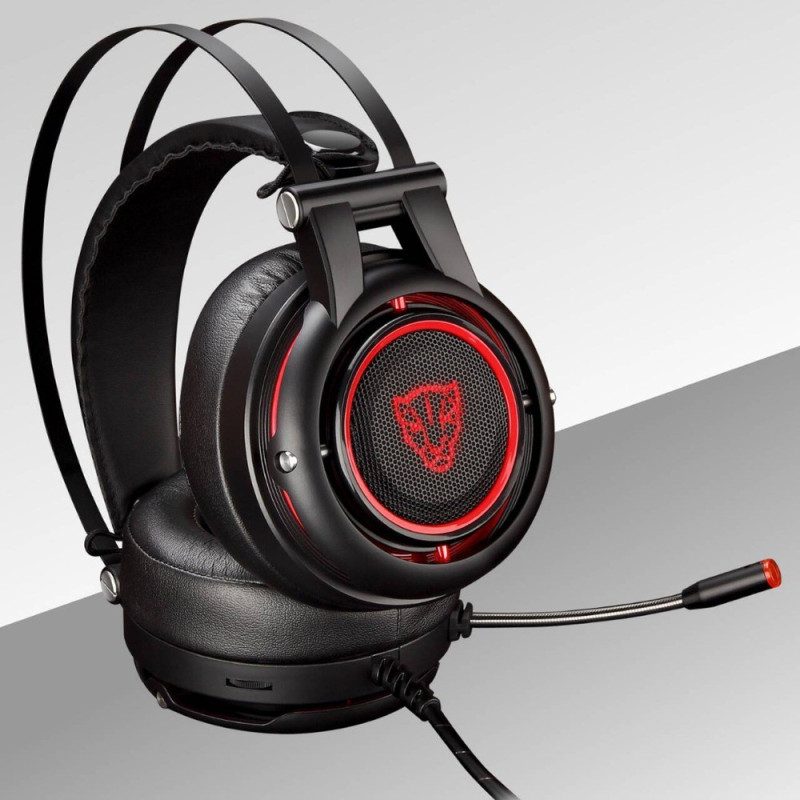 Комп'ютерна гарнітура Motospeed H18 Black red (mth18)