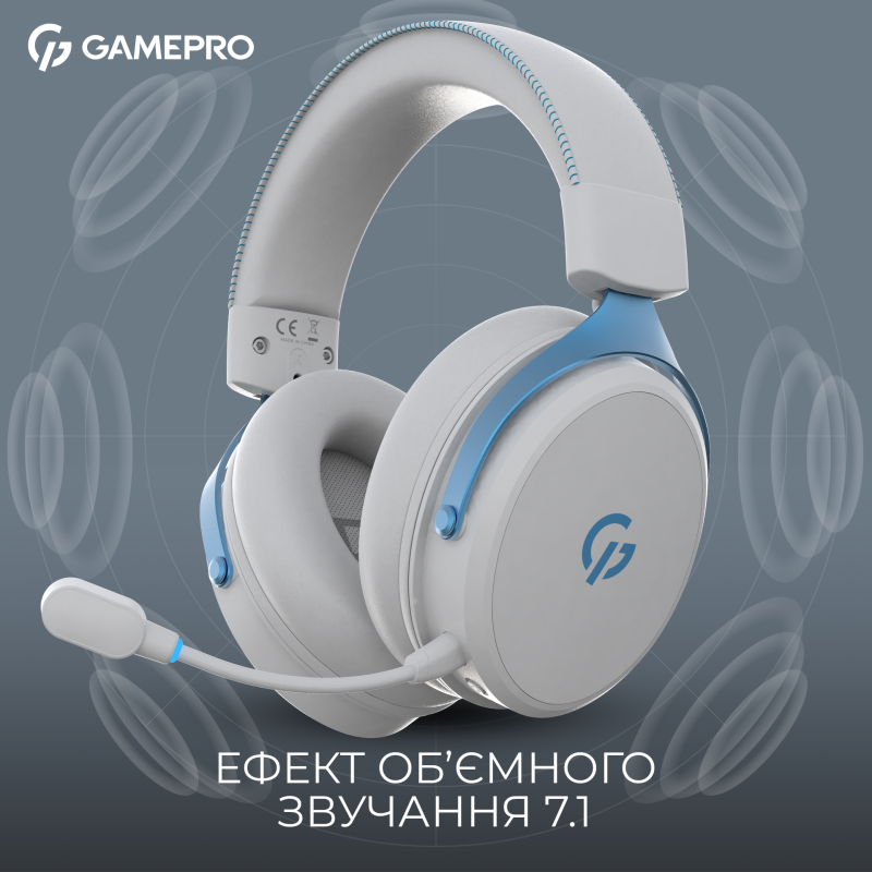 Компьютерная гарнитура GamePro Asgard Skadi White (HSW191WB)