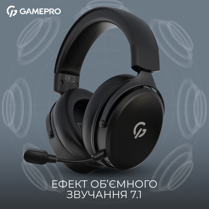 Компьютерная гарнитура GamePro Asgard Skadi Black (HSW191B)