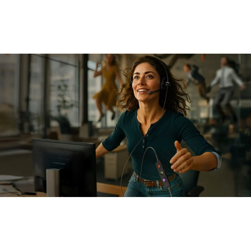 Компьютерная гарнитура EPOS IMPACT 100 UC Stereo USB-C+A