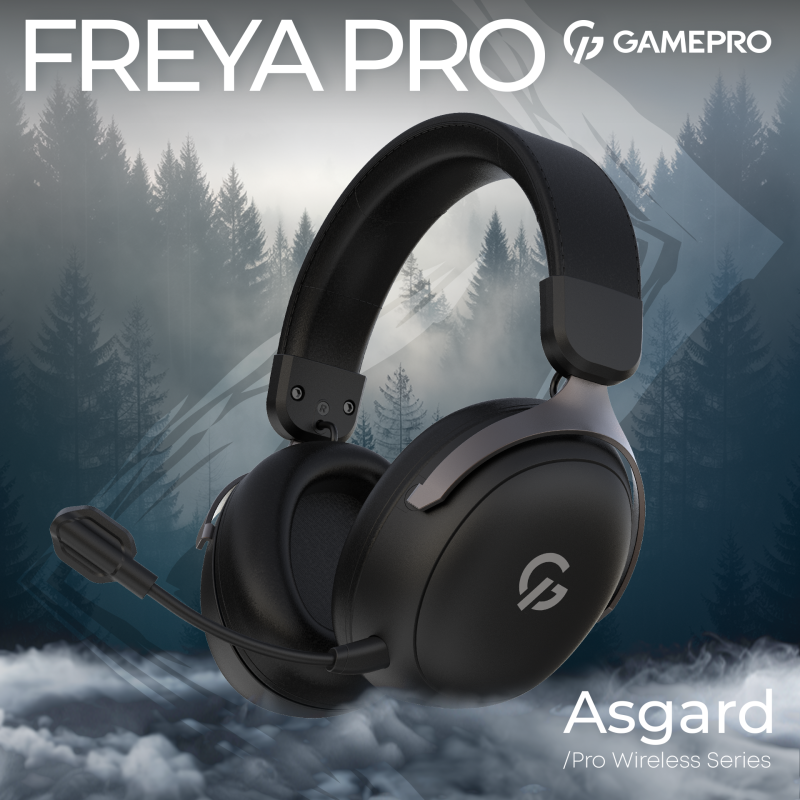 Компьютерная гарнитура GamePro Asgard Freya Pro Black (HSW201B)