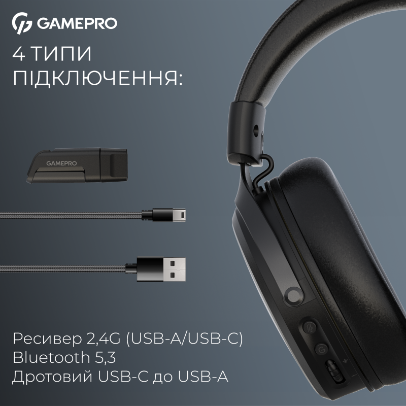Компьютерная гарнитура GamePro Asgard Freya Pro Black (HSW201B)