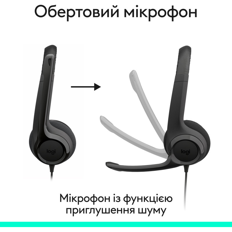 Компьютерная гарнитура Logitech H390 USB-C Black (981-001576)