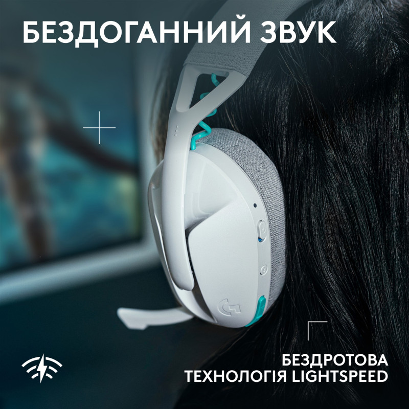 Компьютерная гарнитура Logitech G321 Lightspeed Wireless White (981-001569)