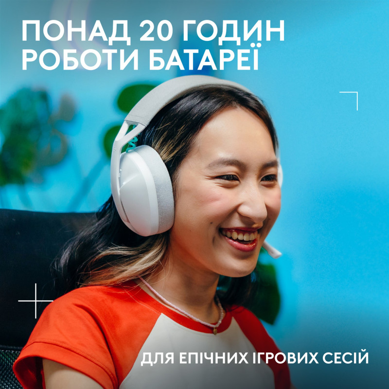 Компьютерная гарнитура Logitech G321 Lightspeed Wireless White (981-001569)
