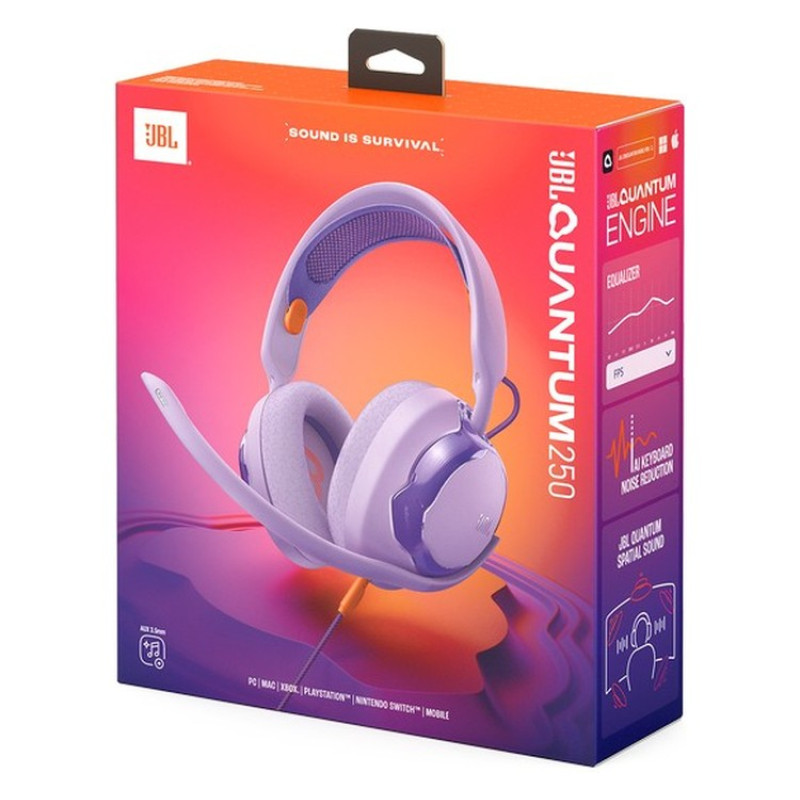 Компьютерная гарнитура JBL Quantum 250 Purple (JBLQTUM250PUR)