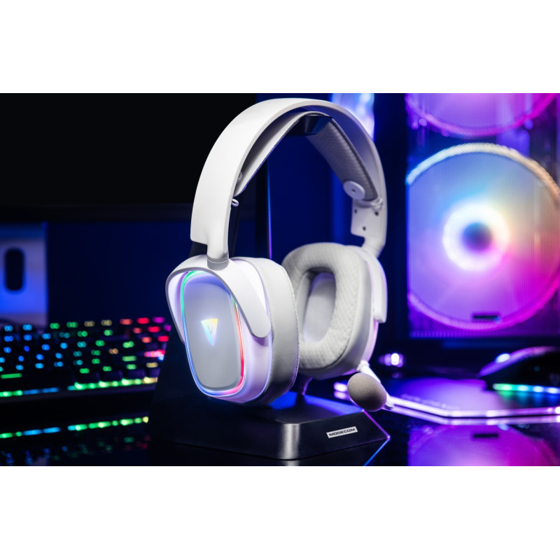 Комп'ютерна гарнітура Modecom MC-899 Prometheus White (S-MC-899-PROMETHEUS-200)