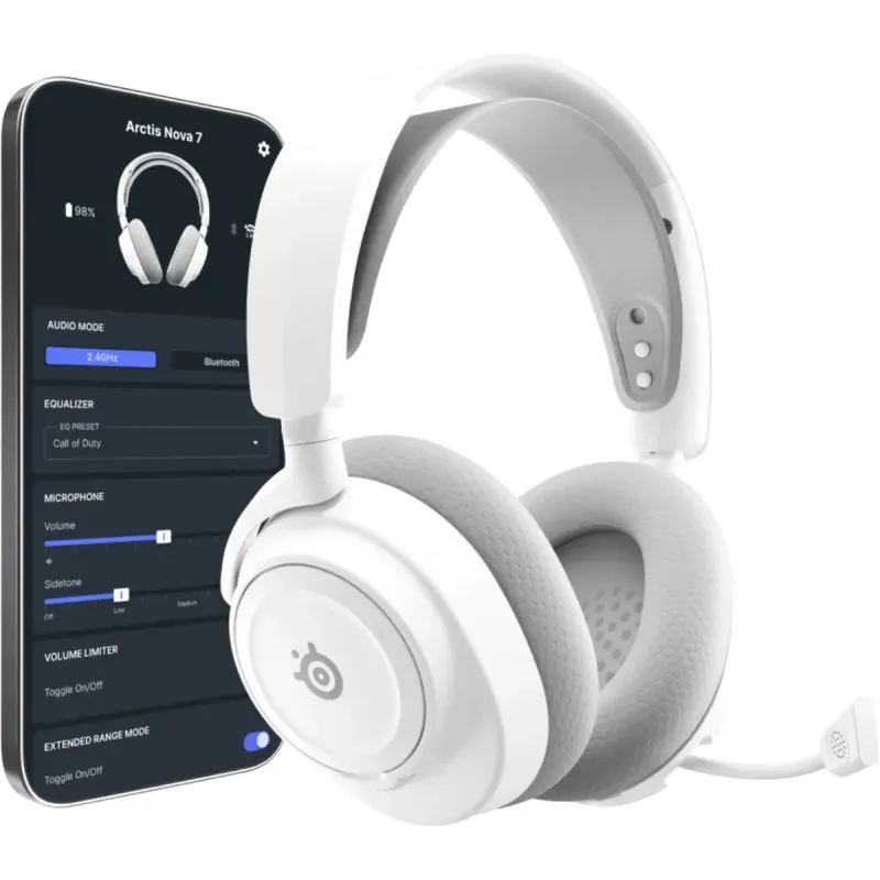 Компьютерная гарнитура SteelSeries Arctis Nova 7P Wireless Gen 2 White (61745)