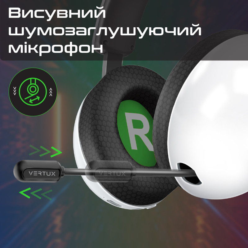 Компьютерная гарнитура Vertux BB-8 White