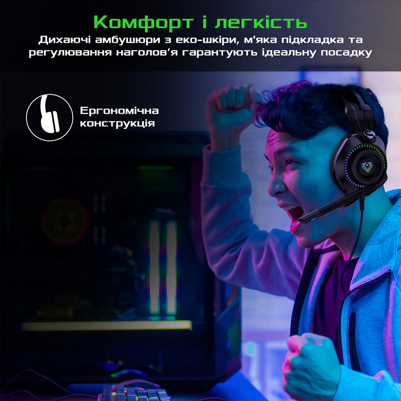 Компьютерная гарнитура Vertux Bogota Black (bogota.black)